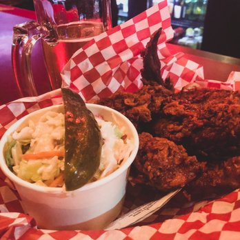 Crawford's - Hot chicken with side of slaw and $4 bud. - Southern Near Me - Los Angeles, California