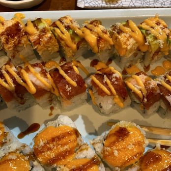 Sushi Train - Hampden roll, Rockies roll, nuggets roll - Sushi Bars Near Me - Denver, Colorado Sushi Train - Hampden roll, Rockies roll, nuggets roll - Sushi Bars Near Me - Denver, Colorado