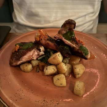 S Y Kitchen - Half Jidori Chicken with roasted potatoes and sautéed spinach - Italian Near Me - Santa Ynez, California S Y Kitchen - Half Jidori Chicken with roasted potatoes and sautéed spinach - Italian Near Me - Santa Ynez, California