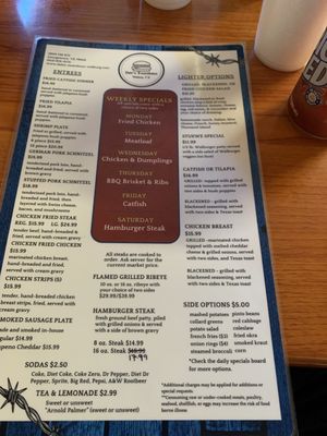 Menu photo 6 Dale's Essenhaus Georgetown, TX