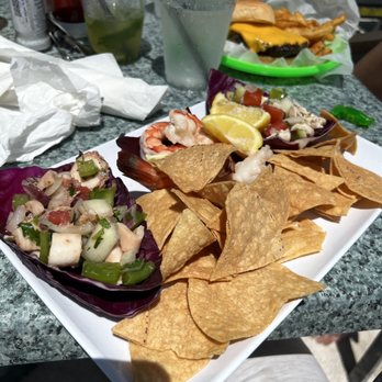 Lazy Days Restaurant - 2 seafood salads - Seafood Near Me - Islamorada, Florida Lazy Days Restaurant - 2 seafood salads - Seafood Near Me - Islamorada, Florida