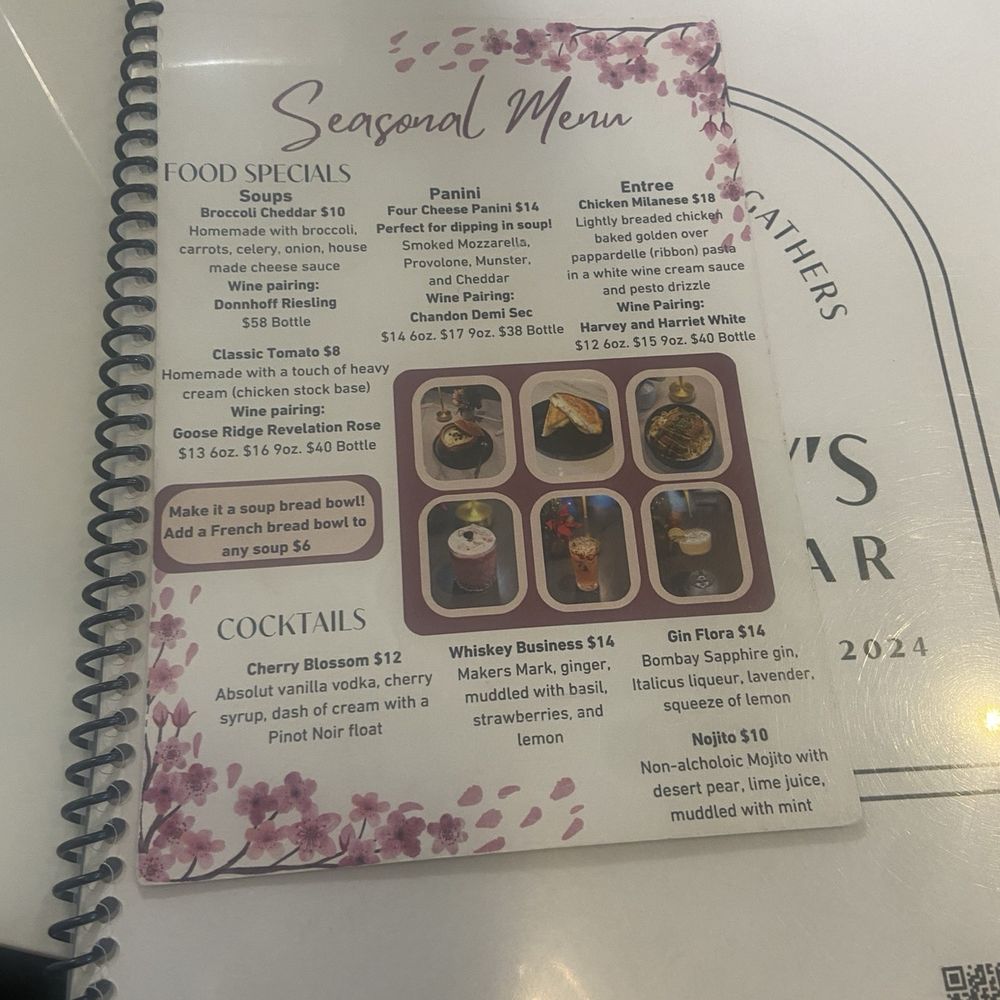 Seasonal Menu Seasonal Menu