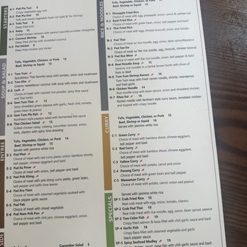 Thai Basil - Full menu - Thai Near Me - Madera, California
