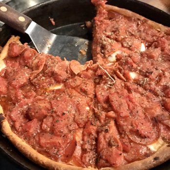 Rance's Chicago Pizza - deep dish Carnivore Pizza with extra pepperoni - Pizza Near Me - Long Beach, California Rance's Chicago Pizza - deep dish Carnivore Pizza with extra pepperoni - Pizza Near Me - Long Beach, California