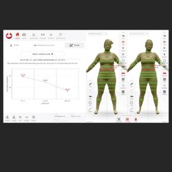 YAYO Fitness - Non-invasive STYKU 3D body scan! Get and keep track of your body measurements, fat percentages, BMI, etc.
