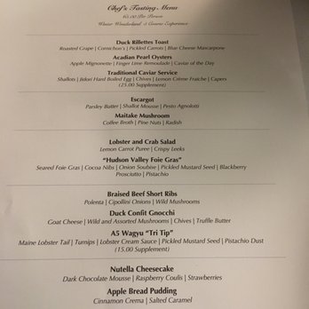 At The Table - The tasting menu. Five courses for $65, though some of the options are extra cost. - New American Near Me - Wayne, Pennsylvania At The Table - The tasting menu. Five courses for $65, though some of the options are extra cost. - New American Near Me - Wayne, Pennsylvania
