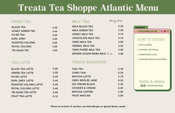 Menu photo 6 Treata Tea Shoppe Atlantic Beach, FL Menu photo 6 Treata Tea Shoppe Atlantic Beach, FL