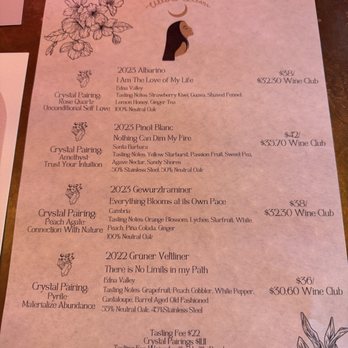Ulloa Cellars - Tasting menu November 2024 - Wine Tasting Room Near Me - Paso Robles, California