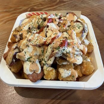 Nava Sausage - Loaded Sausage Tots - Specialty Food Near Me - Redlands, California Nava Sausage - Loaded Sausage Tots - Specialty Food Near Me - Redlands, California