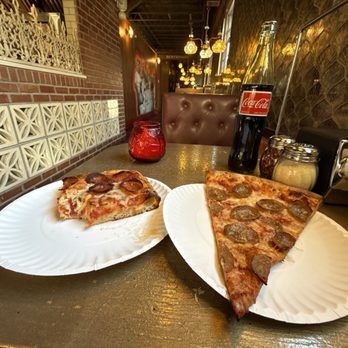 Home Slice Pizza - Garlic sausage & Sicilian pepperoni - Pizza Near Me - Houston, Texas Home Slice Pizza - Garlic sausage & Sicilian pepperoni - Pizza Near Me - Houston, Texas