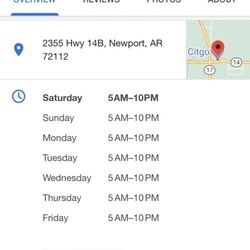 Jordan's Kwik Shop No 5 - Hours of operation and correct address
