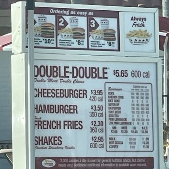 In-N-Out Burger - Menu drive thru - Fast Food Near Me - Newhall, California In-N-Out Burger - Menu drive thru - Fast Food Near Me - Newhall, California