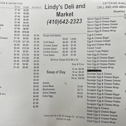 Lindy's Market - Menu (01/24/22)