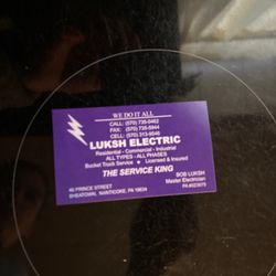 Luksh Electric - My business card