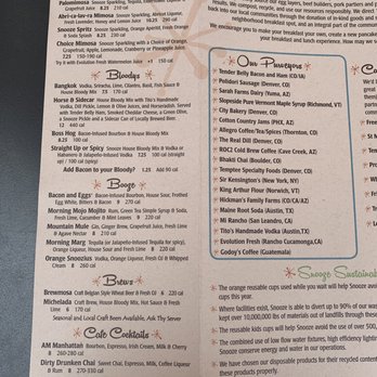 Snooze, an A.M. Eatery - Menu - Breakfast & Brunch Near Me - Gilbert, Arizona Snooze, an A.M. Eatery - Menu - Breakfast & Brunch Near Me - Gilbert, Arizona