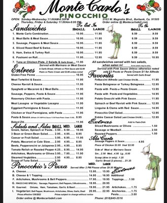 Menu photo 8 Monte Carlo Deli Burbank, CA Menu photo 8 Monte Carlo Deli Burbank, CA