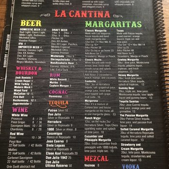 Los Vaqueros - Drink and Dessert menu as of July 2025 - Mexican Near Me - Lake Toxaway, North Carolina