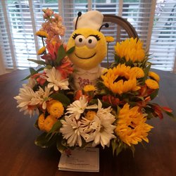Rona's Florist & Gifts - "Bee Well" arrangement, fragrant flowers optional