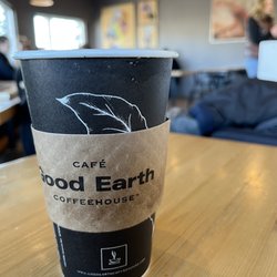 Good Earth Coffeehouse - To-go cup and sleeve