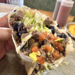 Steak burrito is massive Steak burrito is massive