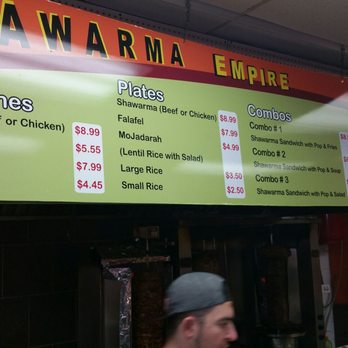 Shawarma Empire - Note new pricing as of January 1st 2018 - Middle Eastern Near Me - Scarborough, Ontario Shawarma Empire - Note new pricing as of January 1st 2018 - Middle Eastern Near Me - Scarborough, Ontario