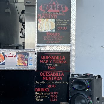 Tacos 915 - a taco truck with menus - Food Trucks Near Me - El Paso, Texas Tacos 915 - a taco truck with menus - Food Trucks Near Me - El Paso, Texas