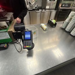 Love! this worker (Anthony) everytime I come in after a long day at work I come to this subway I love his attitude!