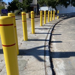 Allington fire department West Haven Connecticut - New solid steel guard rails to protect pedestrians