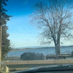 Memorial Park Beach - Nice view even in the car on a somewhat chilly day