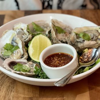 Peaches Prime - Raw oysters with chile crisp - Southern Near Me - Brooklyn, New York