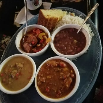 Buddy Guy's Legends - Jambalaya, crawfish etoufee, red beans and rice, and gumbo sampler. Very nice! - Jazz & Blues Near Me - Chicago, Illinois Buddy Guy's Legends - Jambalaya, crawfish etoufee, red beans and rice, and gumbo sampler. Very nice! - Jazz & Blues Near Me - Chicago, Illinois