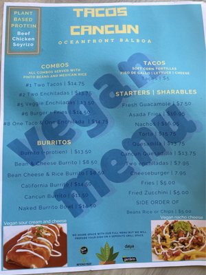 Menu photo 1 Tacos Cancun Newport Beach, CA Menu photo 1 Tacos Cancun Newport Beach, CA
