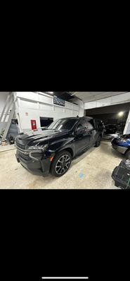 2021 Chevy Suburban - These are 5% tints on this specific car. We offer customized solutions to fit you car window tinting needs!