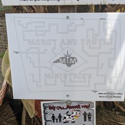 The map of the corn maze. Take a picture before heading in!