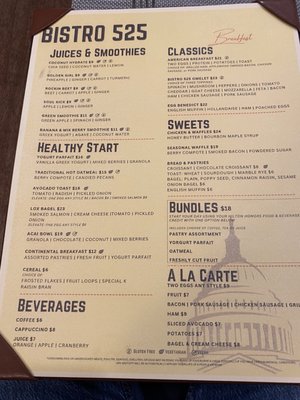 Menu photo 2 Bistro 525 Washington, DC, DC Menu photo 2 Bistro 525 Washington, DC, DC