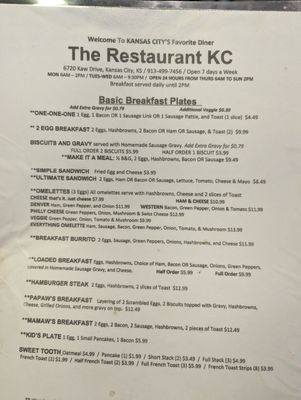 Menu photo 3 The Restaurant KC Kansas City, KS Menu photo 3 The Restaurant KC Kansas City, KS