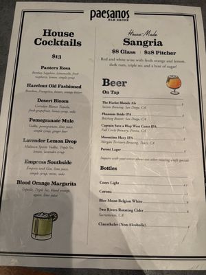 Menu photo 3 Paesanos Elk Grove, CA