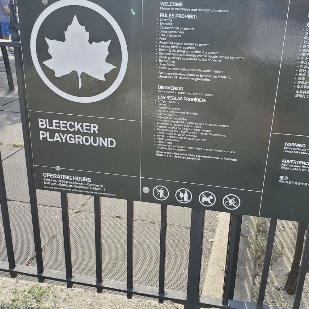 Bleecker Street Playground - Playgrounds Near Me - New York, New York