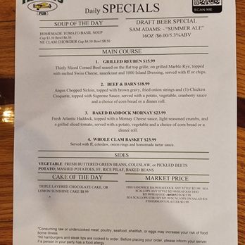 Fisher's Pub - Whole Belly 23.95 ! - New American Near Me - Middleborough, Massachusetts