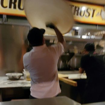 Home Slice Pizza - PIZZA DOUGH TOSSING!!! - Pizza Near Me - Austin, Texas