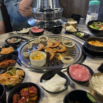 Ribs & Co - All You Can Eat with sides. Shrimp on the grill. - Korean Near Me - La Mirada, California