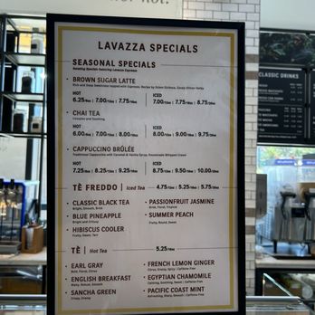 Caffè Lavazza - Menu - Coffee & Tea Near Me - Las Vegas, Nevada