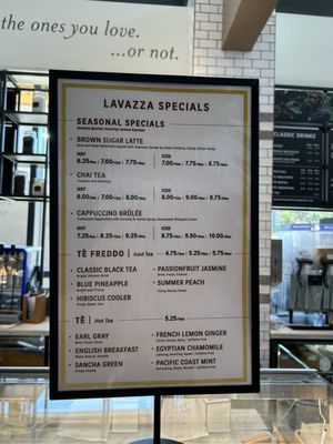 Menu photo 3 Caffè Lavazza Las Vegas, NV