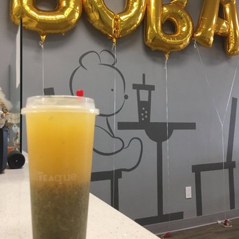 bobaTEAque - Orange green tea - Bubble Tea Near Me - Orange, California