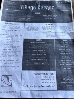 Menu photo 7 Village Corner Comfort Kitchen & Bar CONCORD, NC Menu photo 7 Village Corner Comfort Kitchen & Bar CONCORD, NC