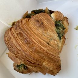 Warmed Spinach Croissants