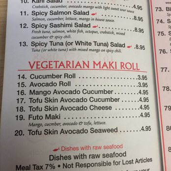 Avana Sushi - Vegetarian Options - Japanese Near Me - Boston, Massachusetts