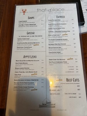Menu photo 3 That Place In Ogunquit Ogunquit, ME