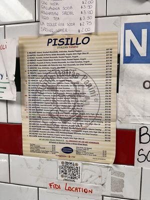 Menu photo 5 Pisillo Italian Panini New York, NY Menu photo 5 Pisillo Italian Panini New York, NY