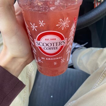 Scooter's Coffee - Water with strawberry purée - Coffee & Tea Near Me - Louisville, Kentucky